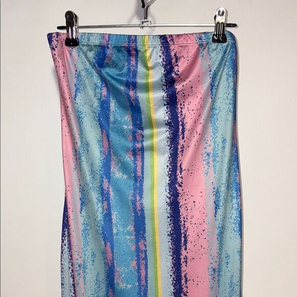 Colorful Striped Maxi Skirt - Picture 7 of 10